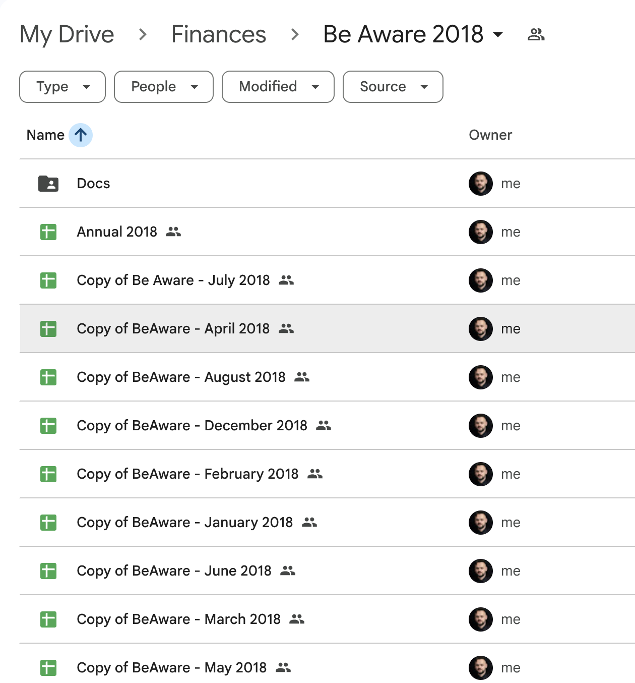 Money Planner Google Sheet Template