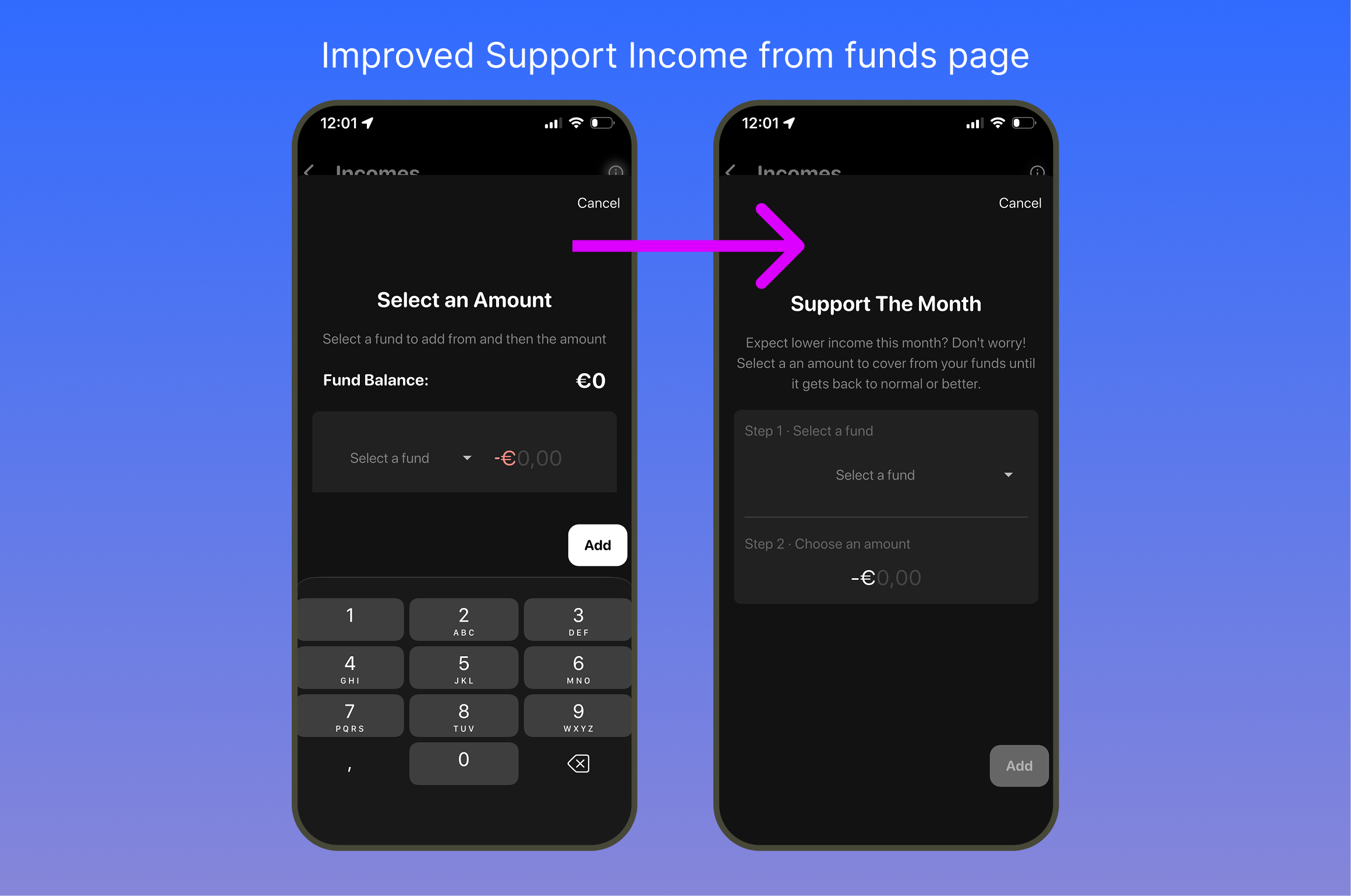 Take from Funds